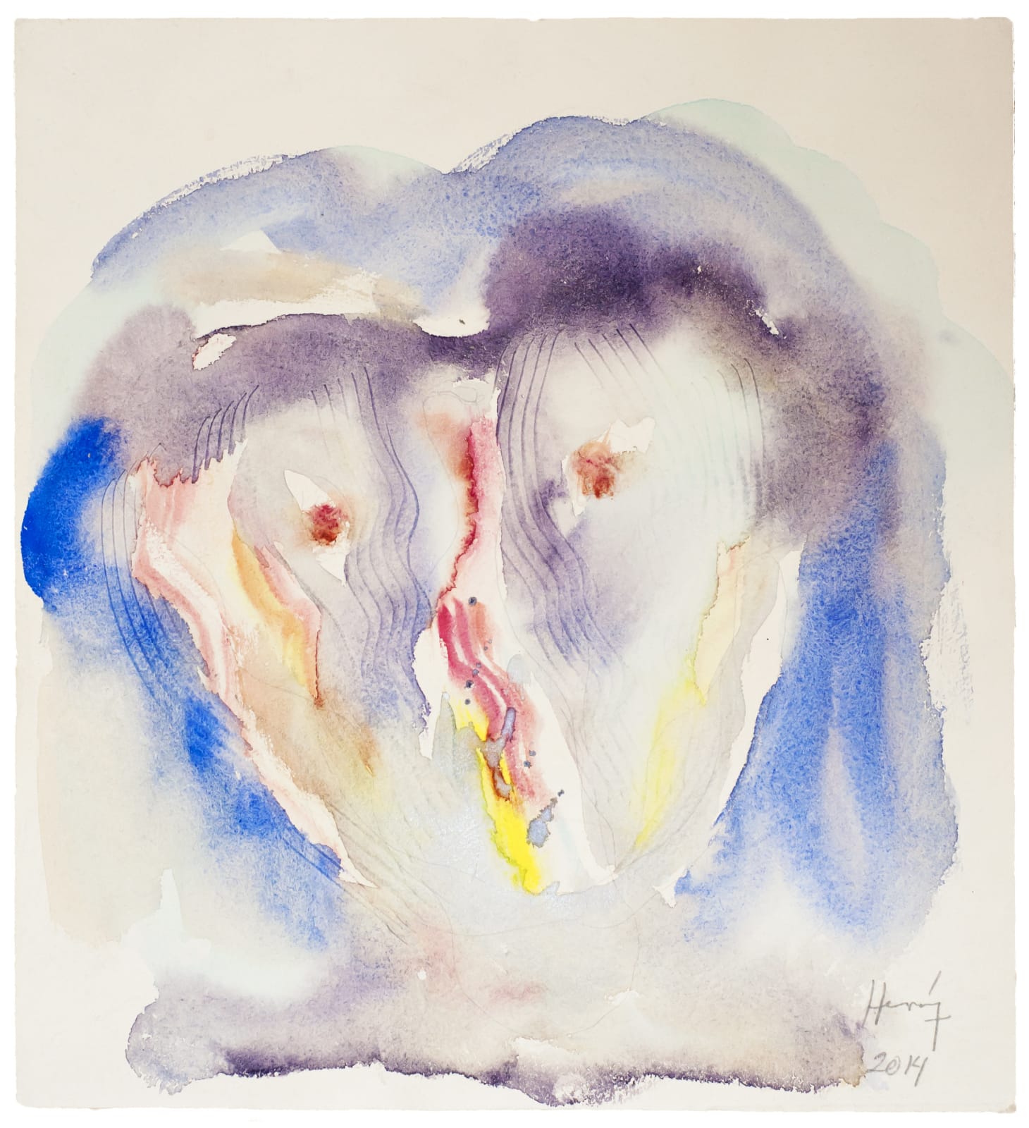 Sergio Hernández, "Rostro multicolor", 2014