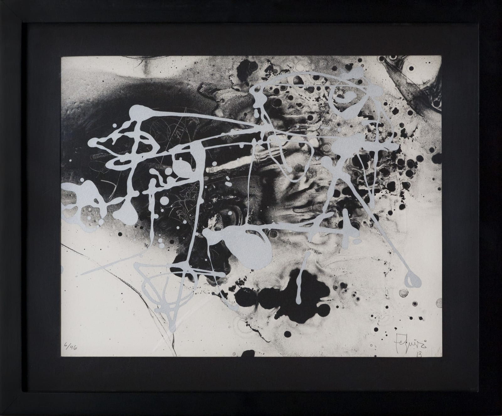 Manuel Felguérez, "Abstracto plateado", 2013