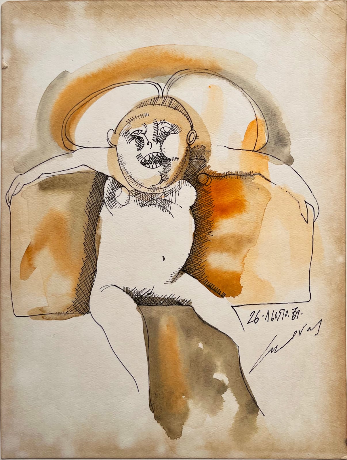 José Luis Cuevas, Sin título, ca.1980