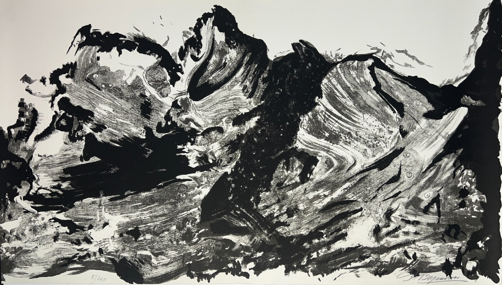 David Alfaro Siqueiros, "X", de la carpeta Canto General, 1968