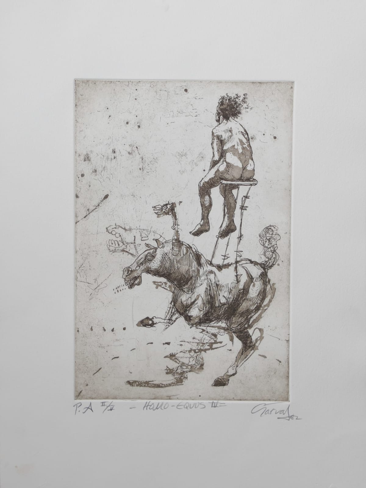 Sergio Garval, "Homo-equus IV", 2002