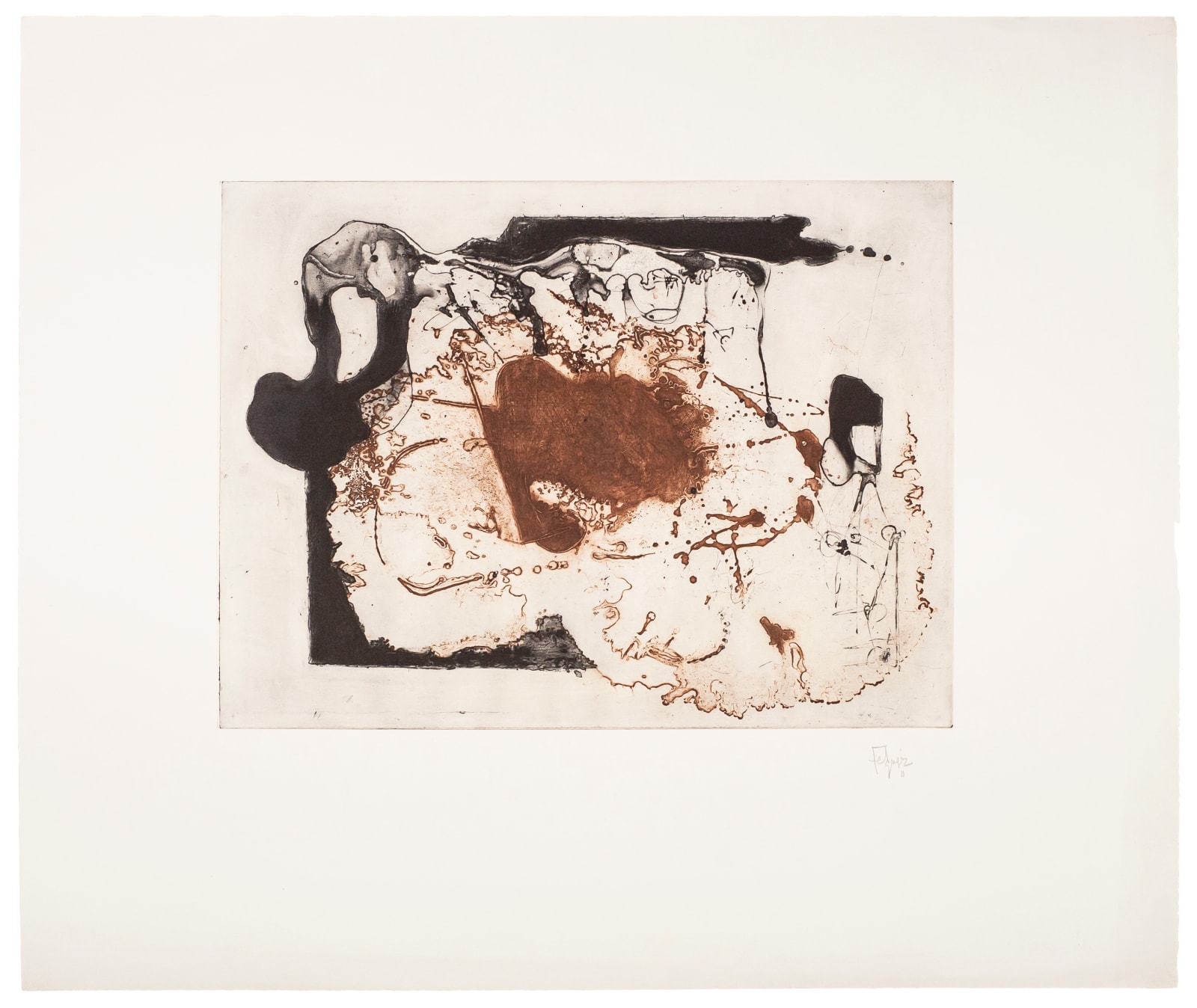Manuel Felguérez, "Negro oxidado". , 2011