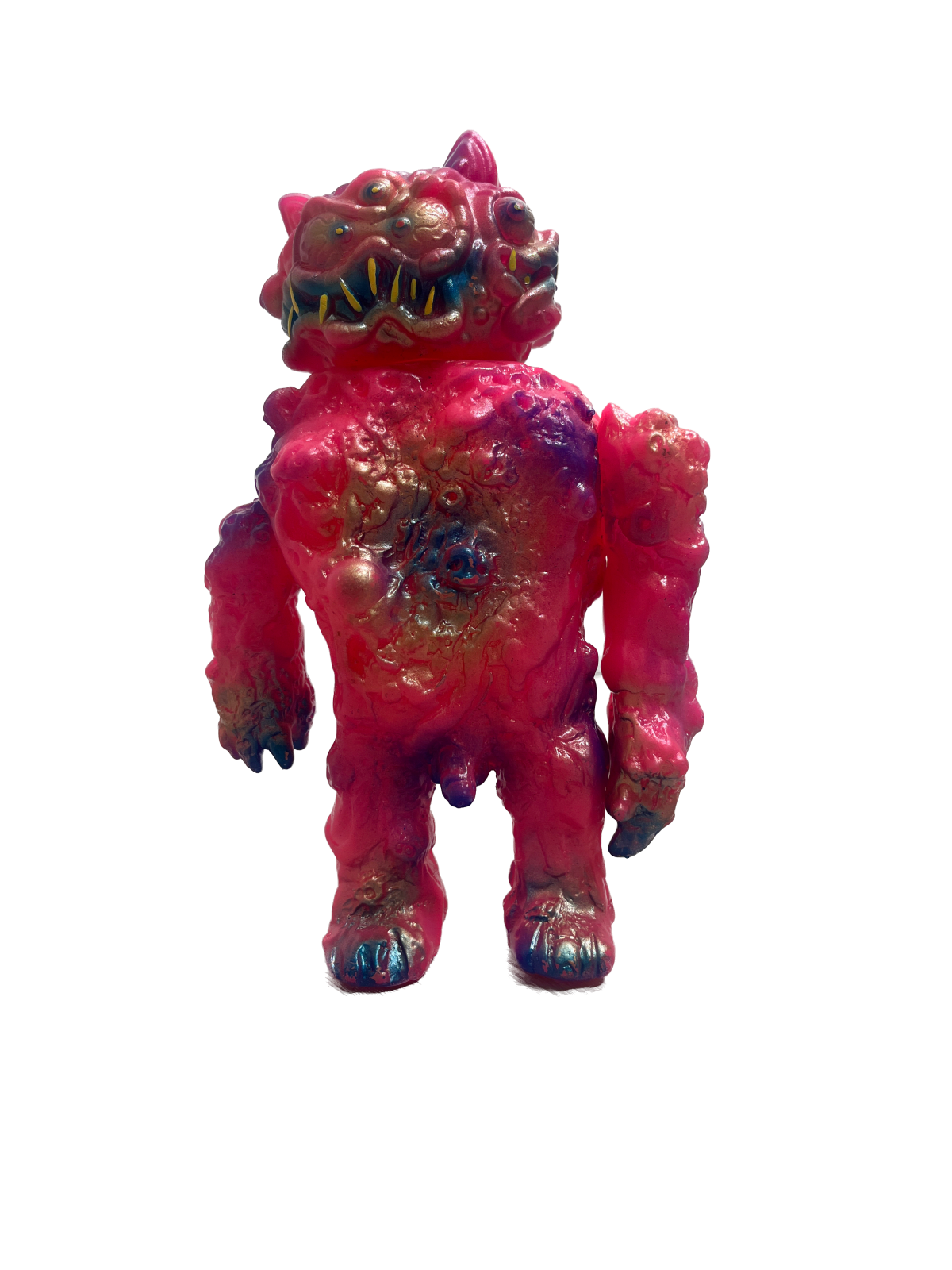 Primitivo x Frank Misterio, "Artoy Sofubi cuatro caras rosa", 2024