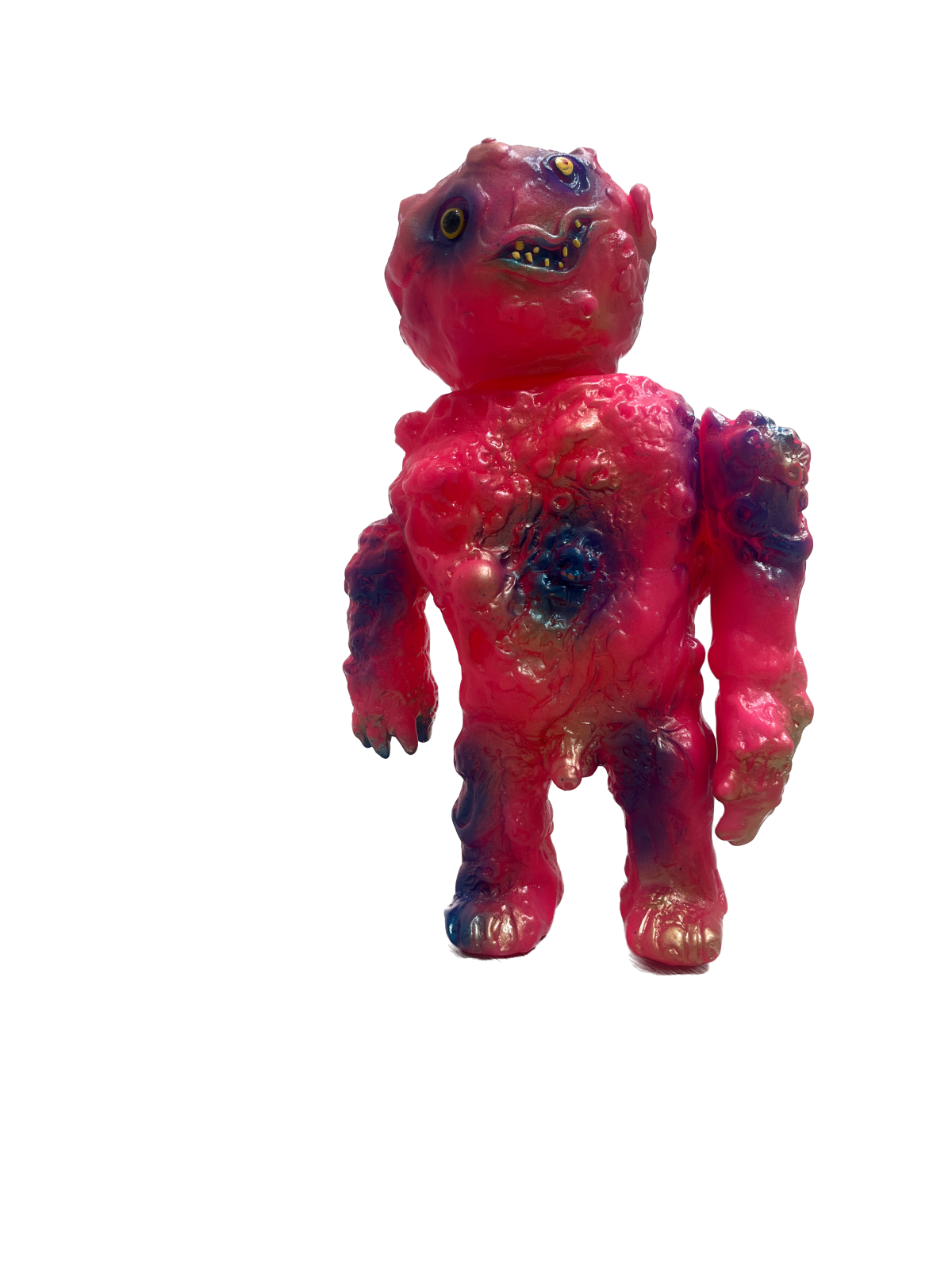 Primitivo x Frank Misterio, "Artoy Sofubi cabeza redonda rosa", 2024