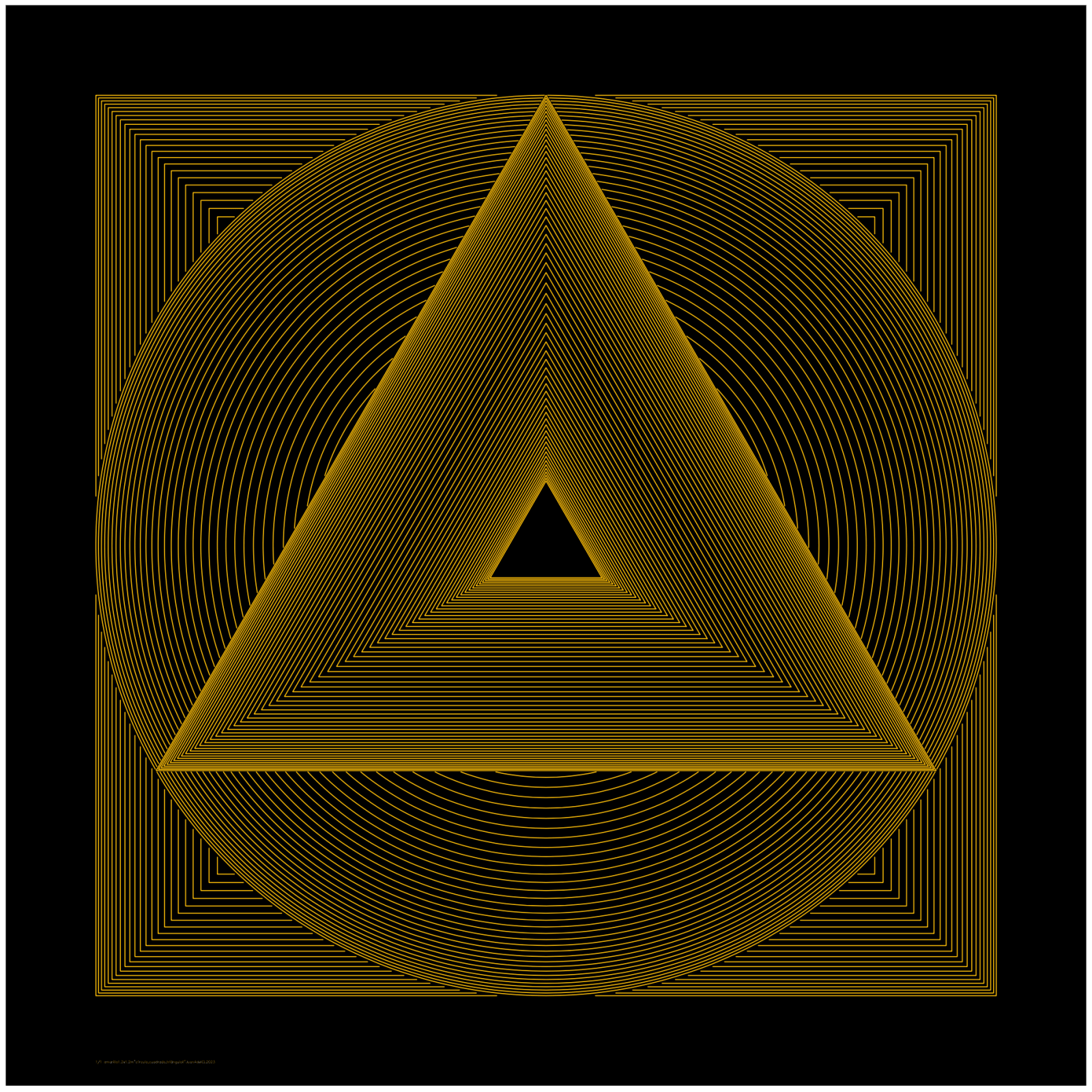 Juan Álvarez Del Castillo, "Círculo/Cuadrado/Triángulo II (amarillo)", 2023