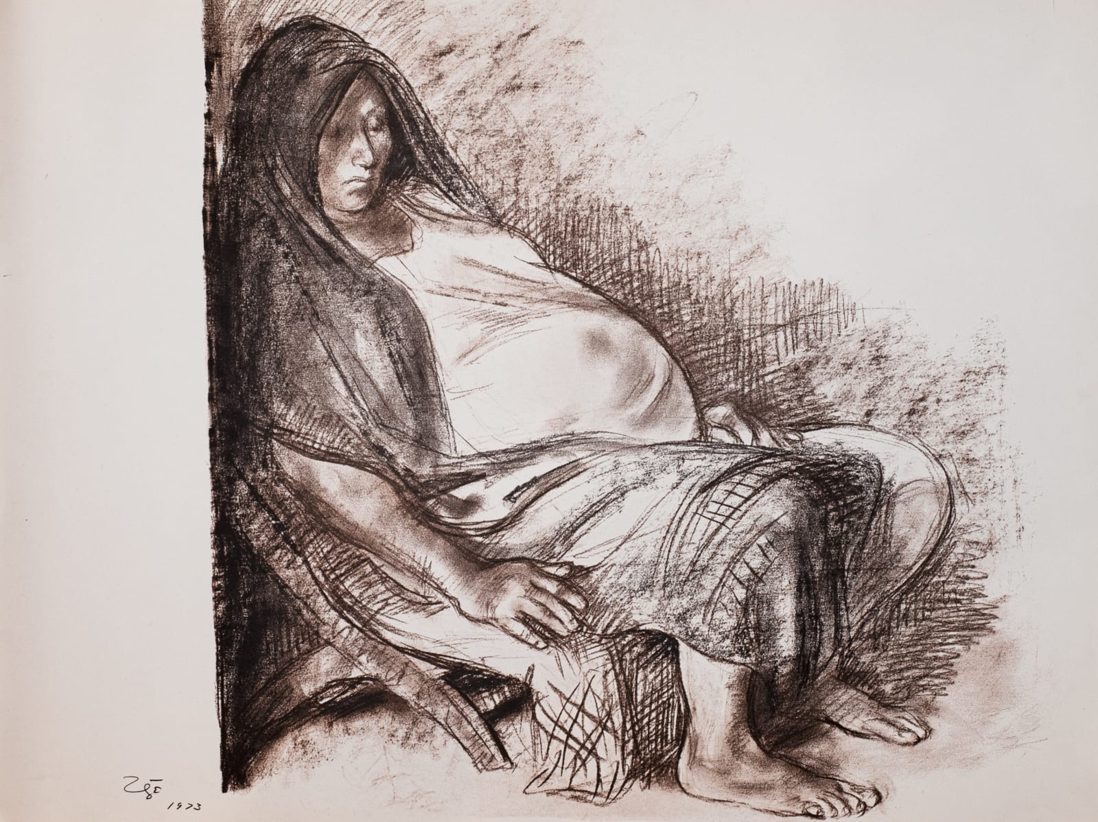 Francisco Zúñiga, "Mujer grávida", 1973