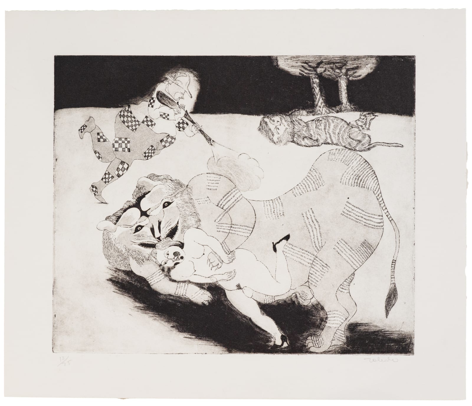 Francisco Toledo, "La modelo del Nahual", ca. 1980