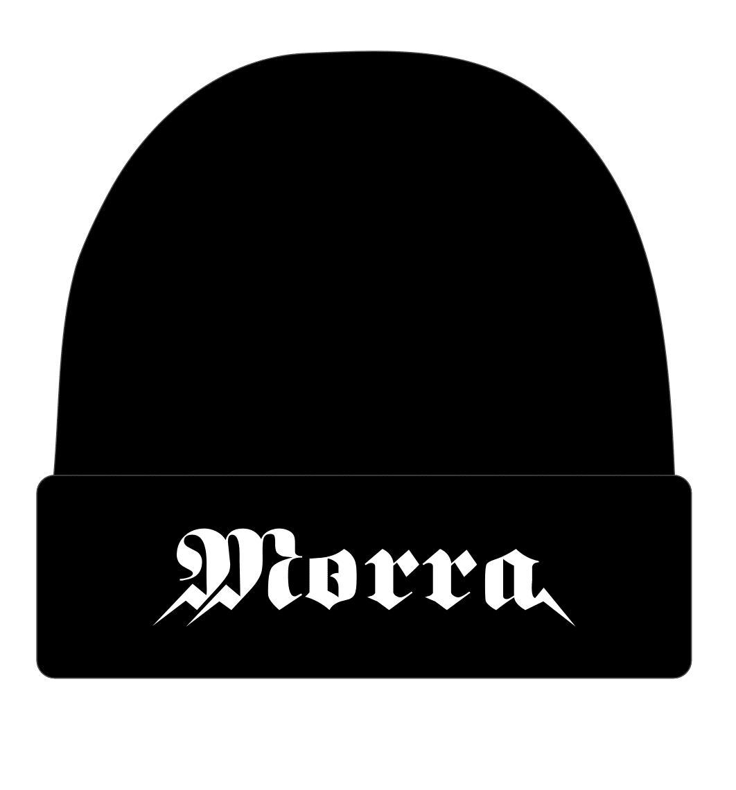 Morra MX, Beanie liso negro, 2025