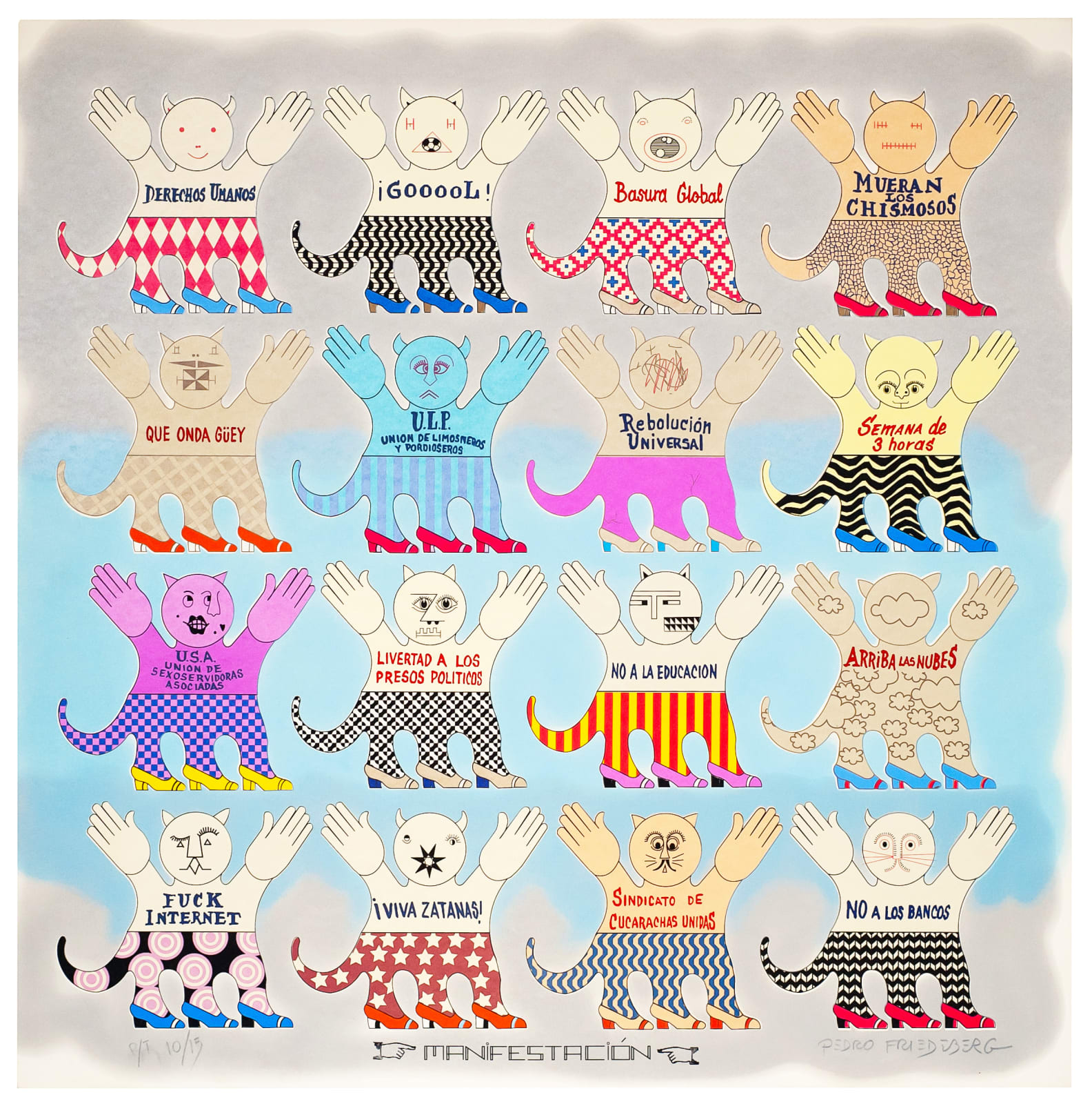 Pedro Friedeberg, "Manifestación". , 2011