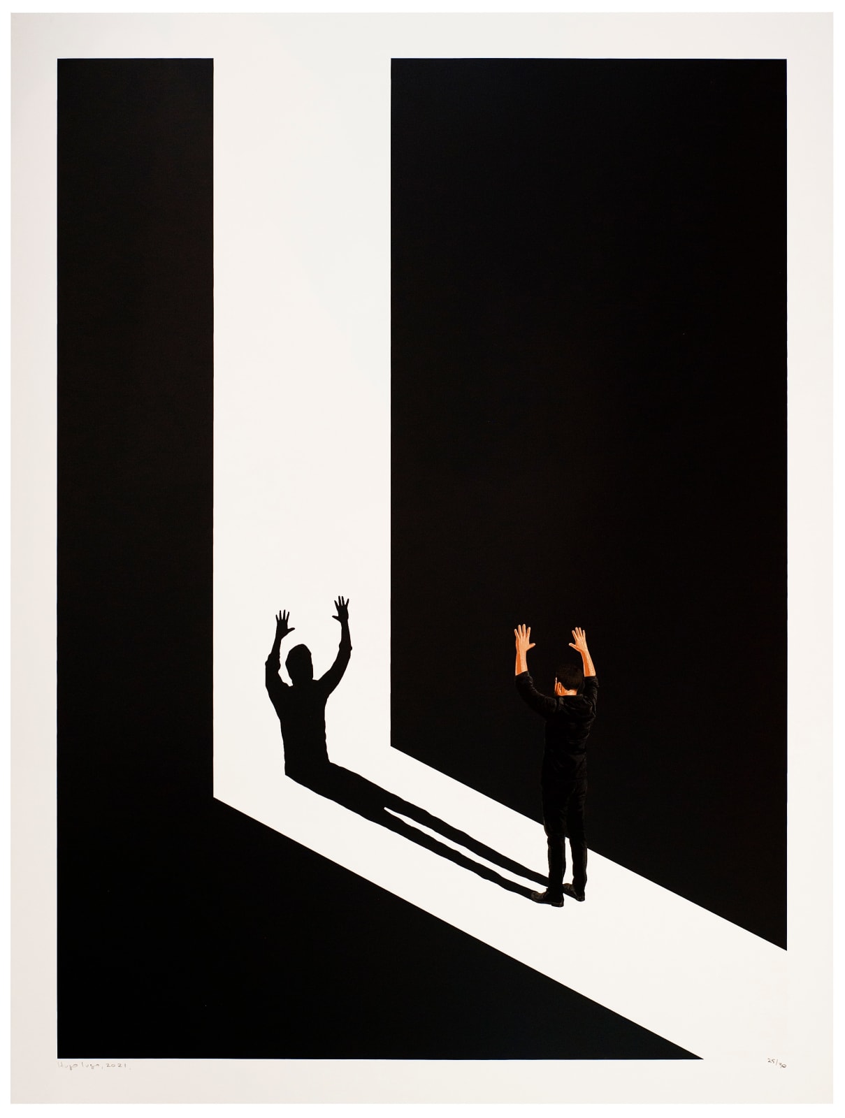Hugo Lugo, "El orígen de la luz" (Índigo profundo), 2021