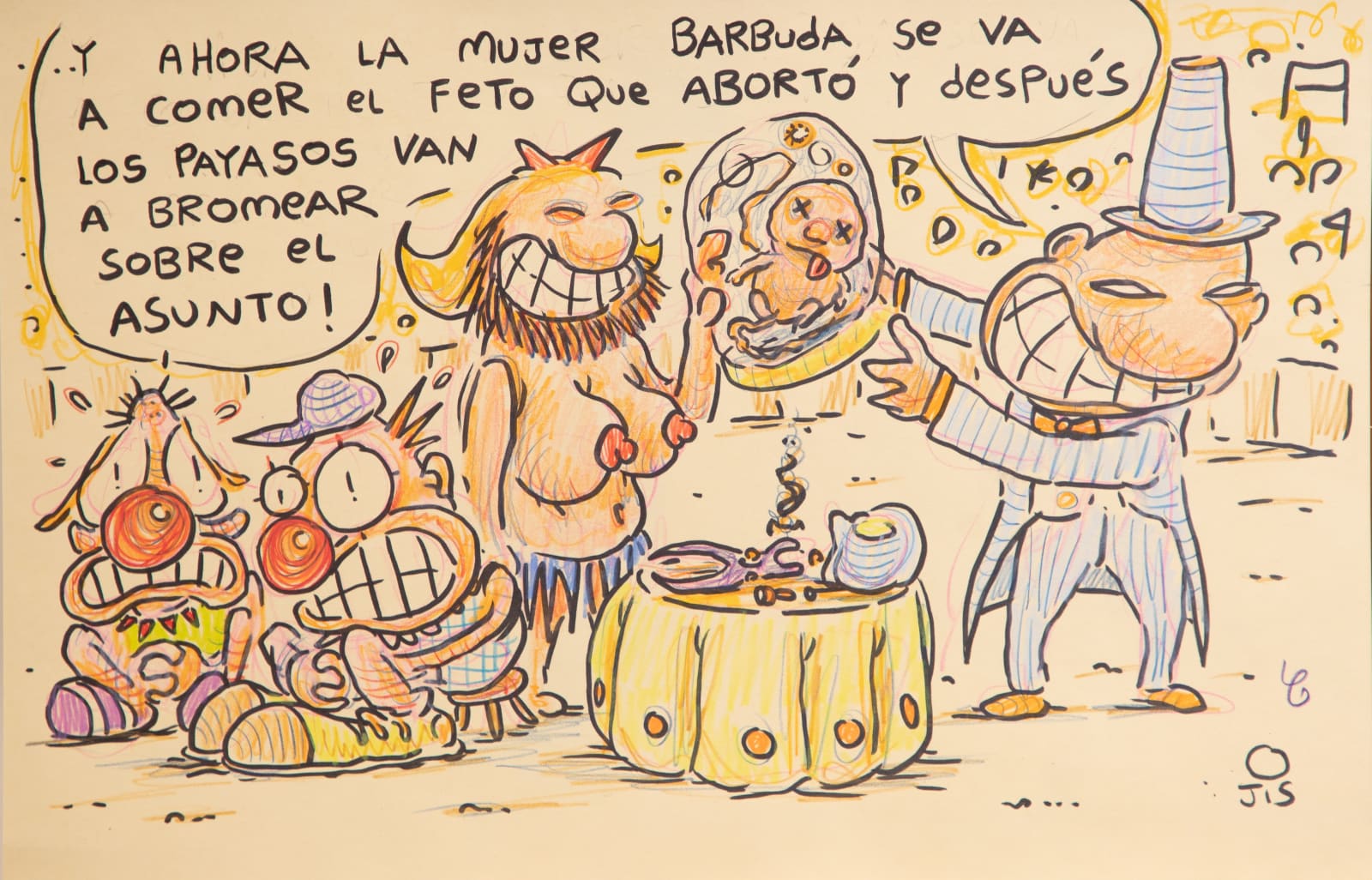 Jis, "Los payasos van bromear", 2024
