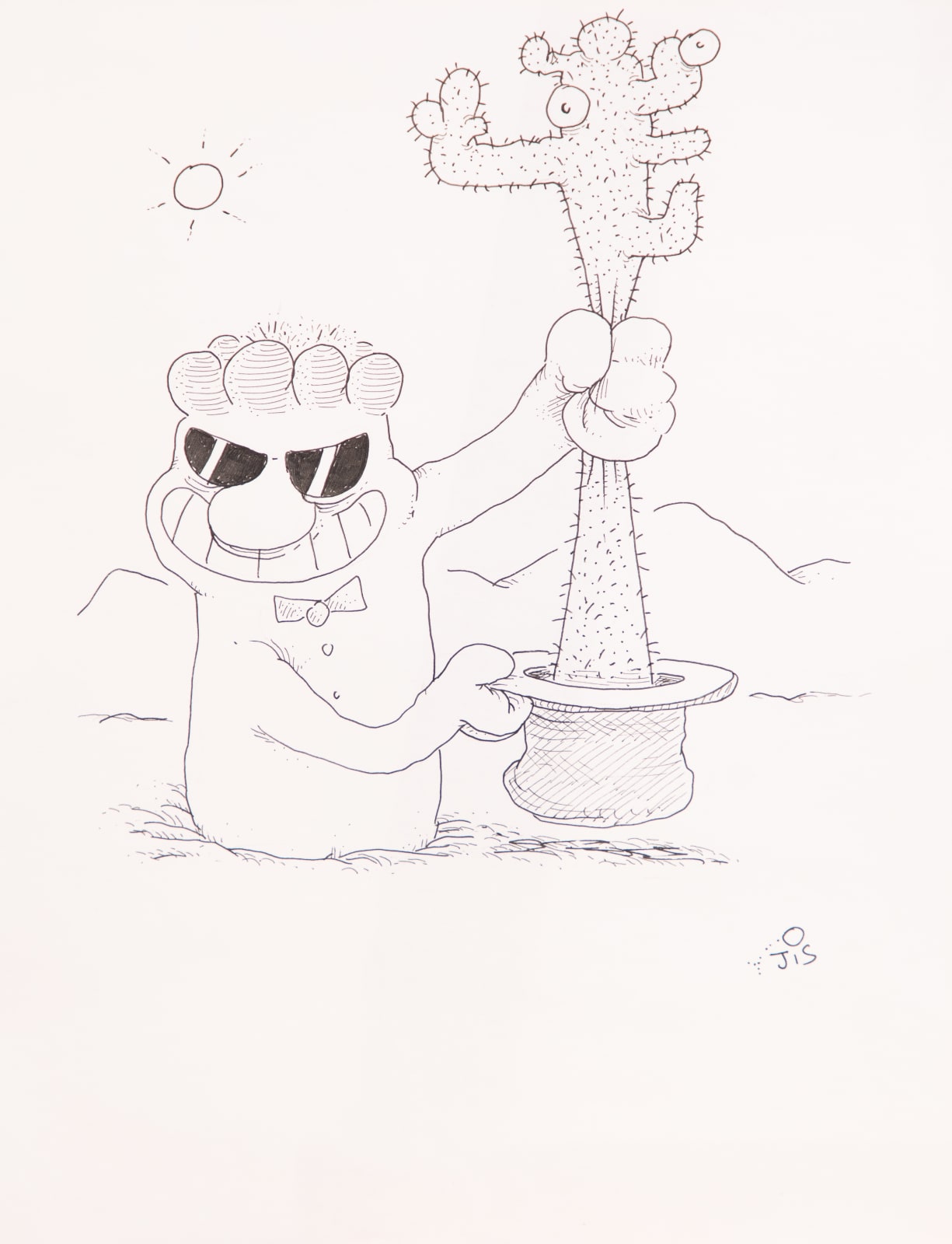 Jis, "Ahorcando el cactus", 2024