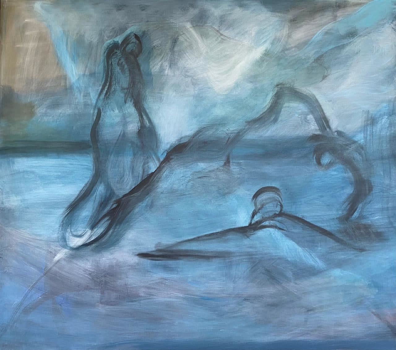 Ana Luisa Rébora, "El cisne azul" (Azul), 2024