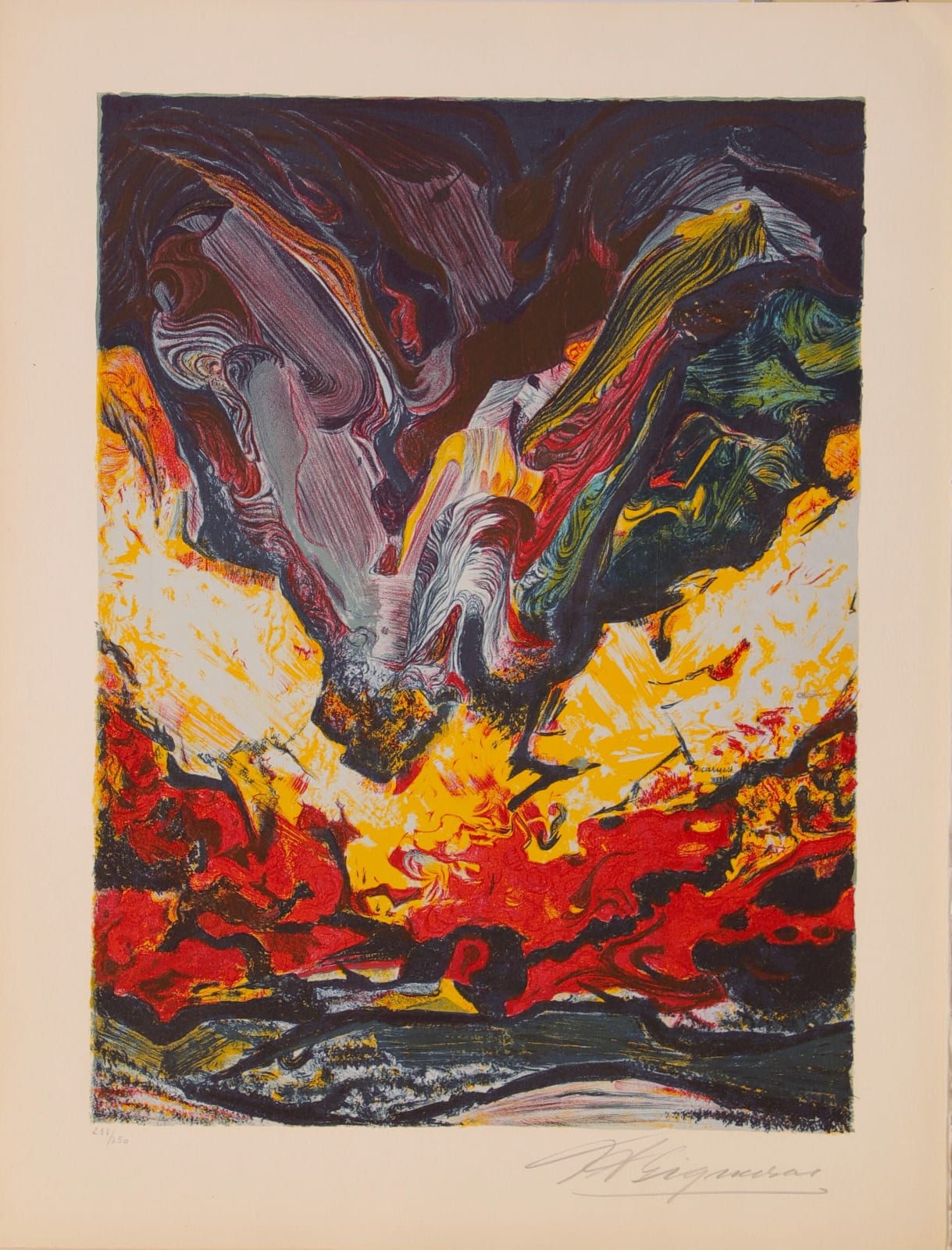 David Alfaro Siqueiros, "Paisaje explosivo", 1964