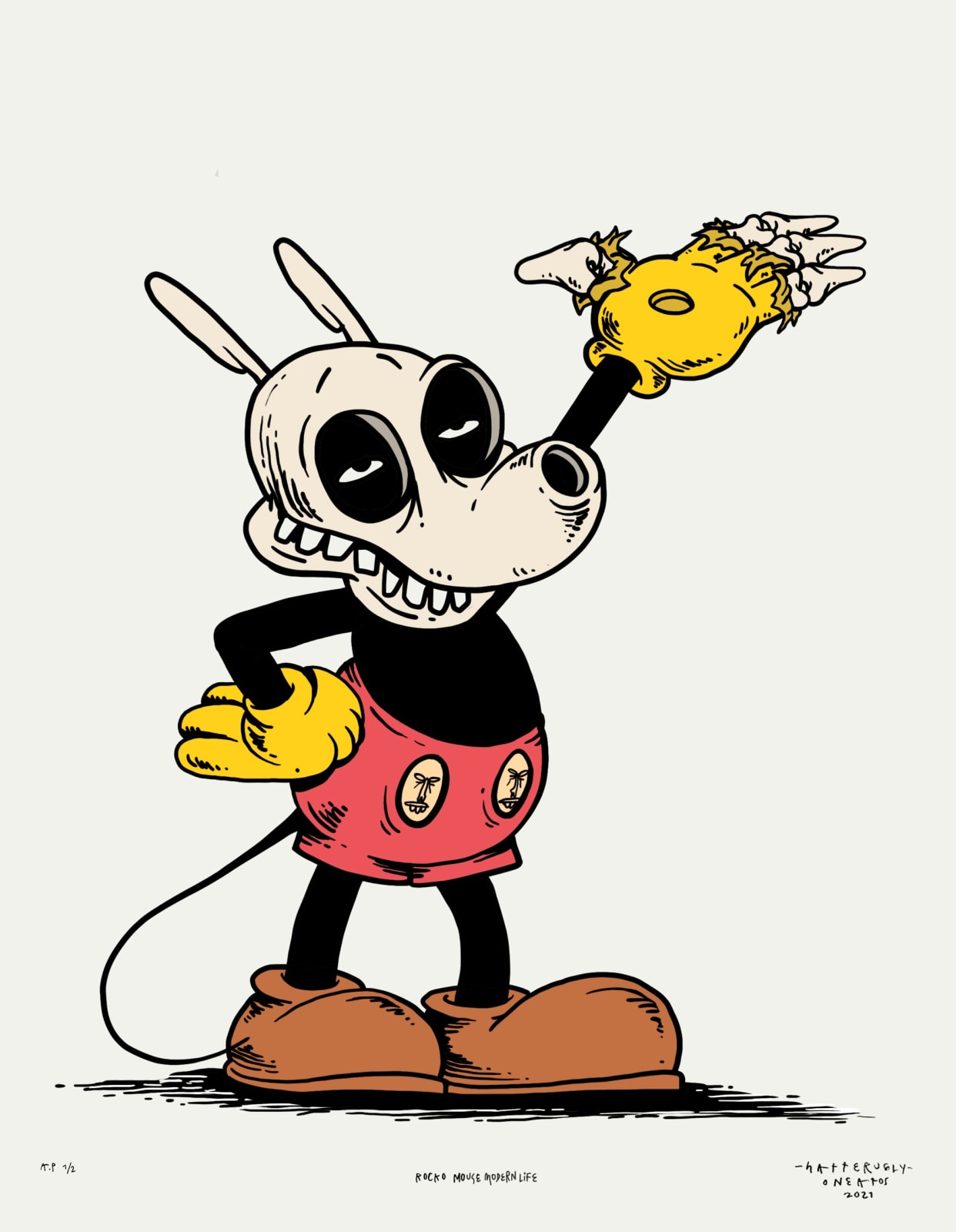 Satterugly, "Rocko Mouse modern life", 2020