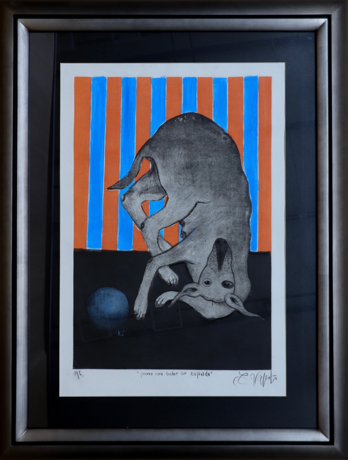 Luis Valsoto, "Perro con dolor de espalda", 2022