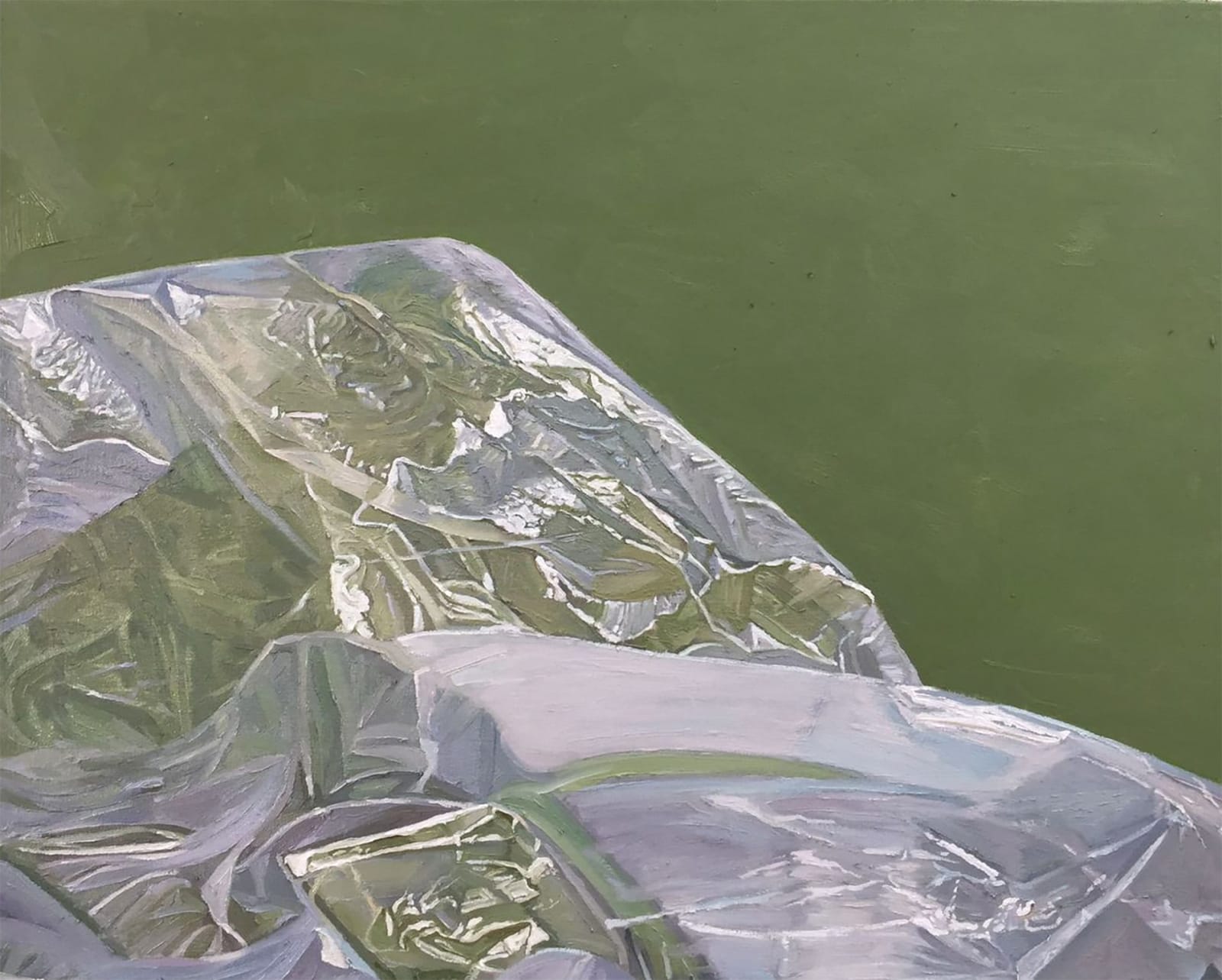 Shuta Ruelas, "Plástico sobre verde", 2021