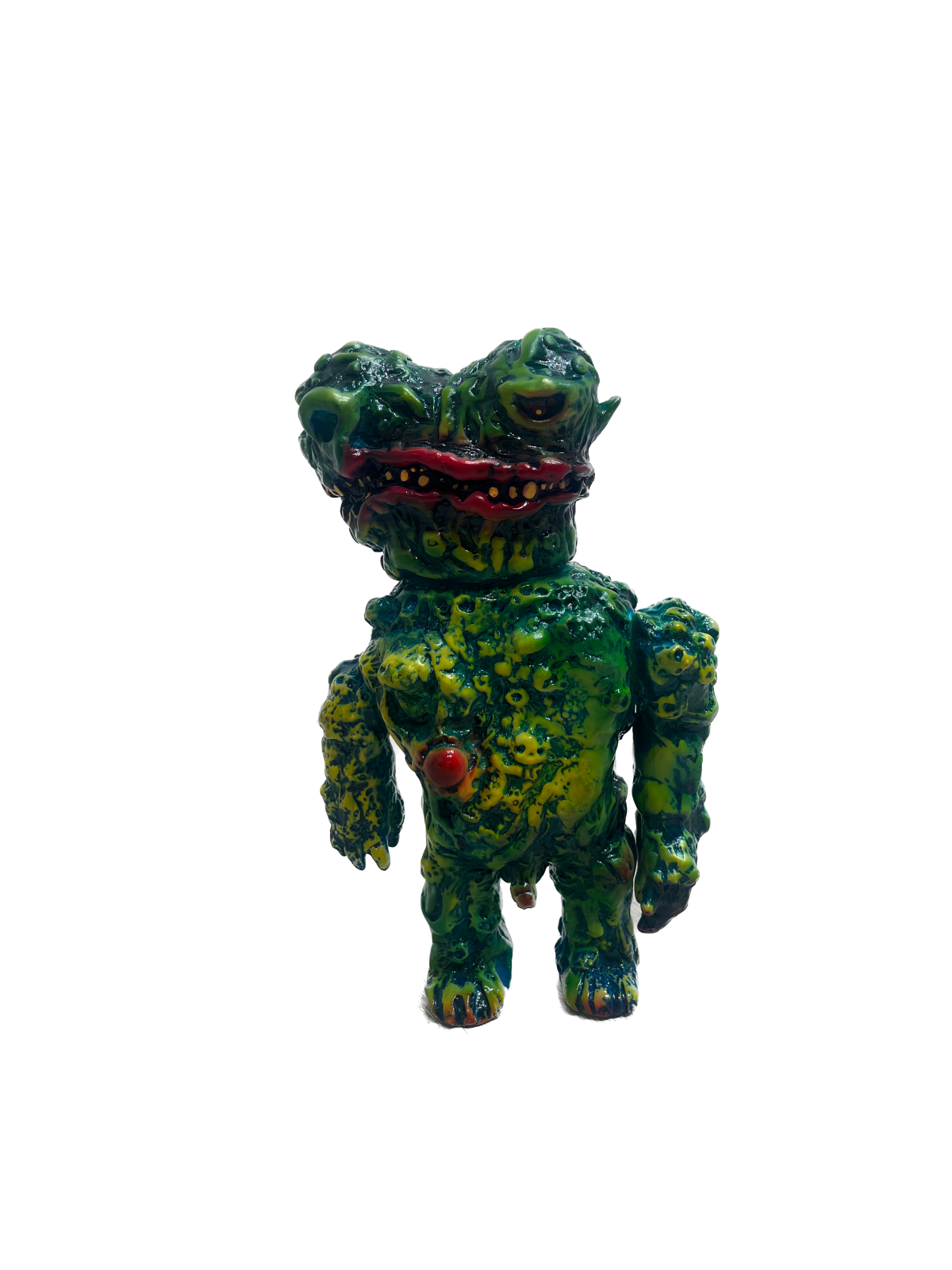 Primitivo x Frank Misterio, "Artoy Sofubi verde", 2024