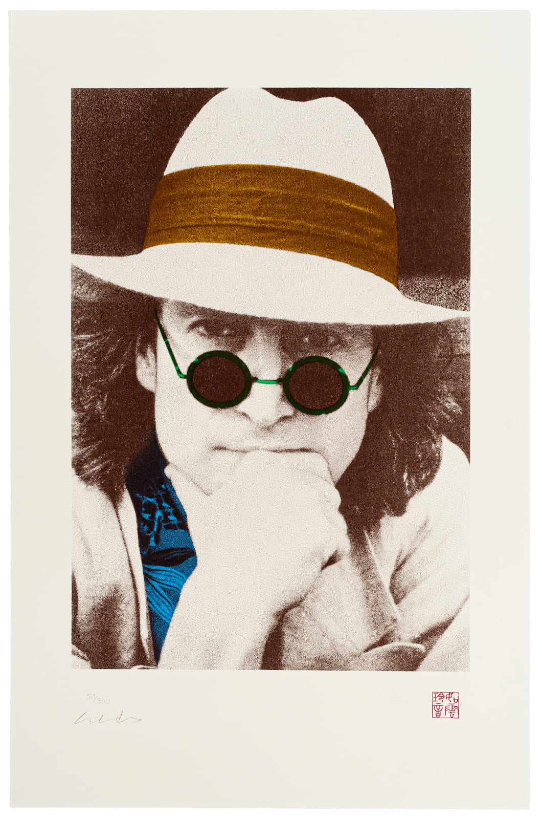 John Lennon & Yoko Ono, "Sin título (sisa azul)", 1999