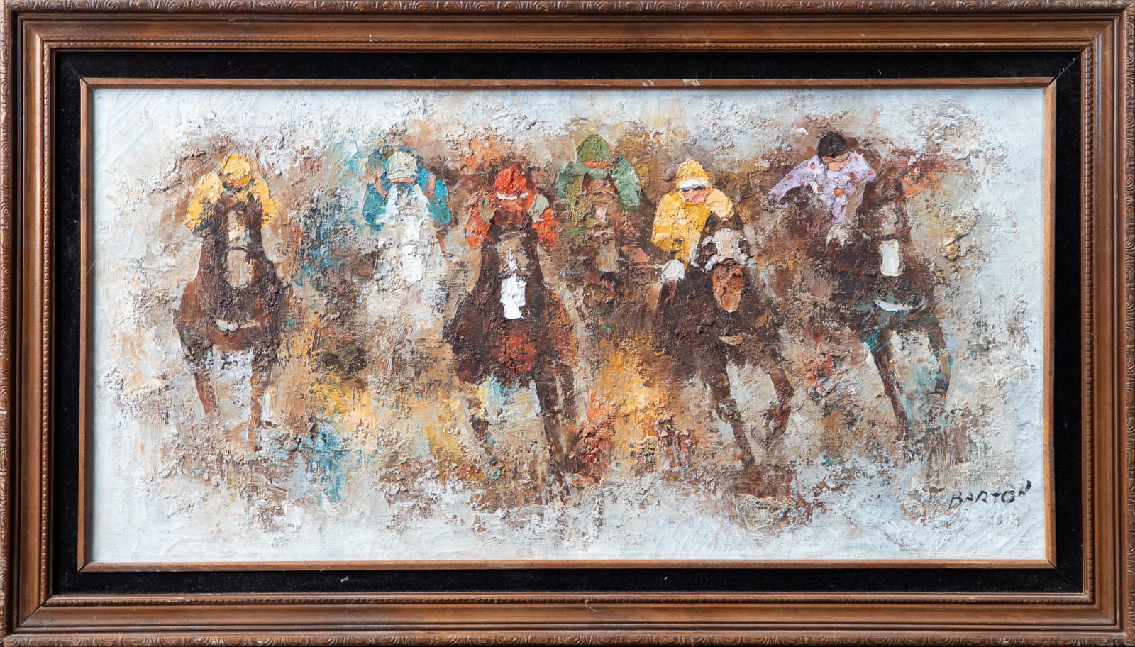 Edward Barton, "Carrera de caballos", ca. 1970