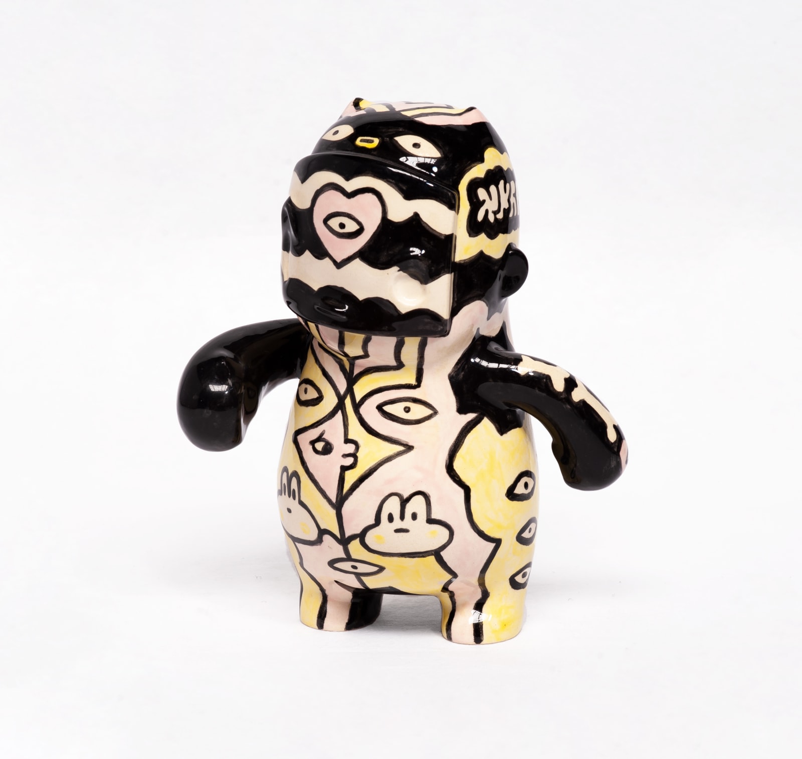 John Medina x Panelismo, Sin título (negro amarillo), 2024