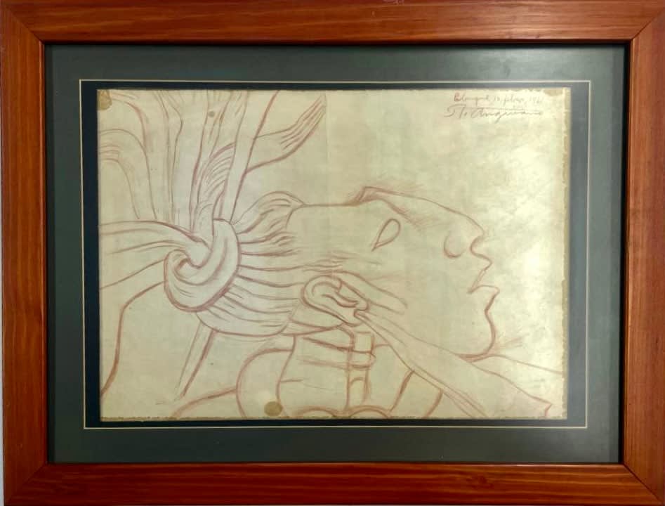 Raúl Anguiano, "Perfil maya", 1961