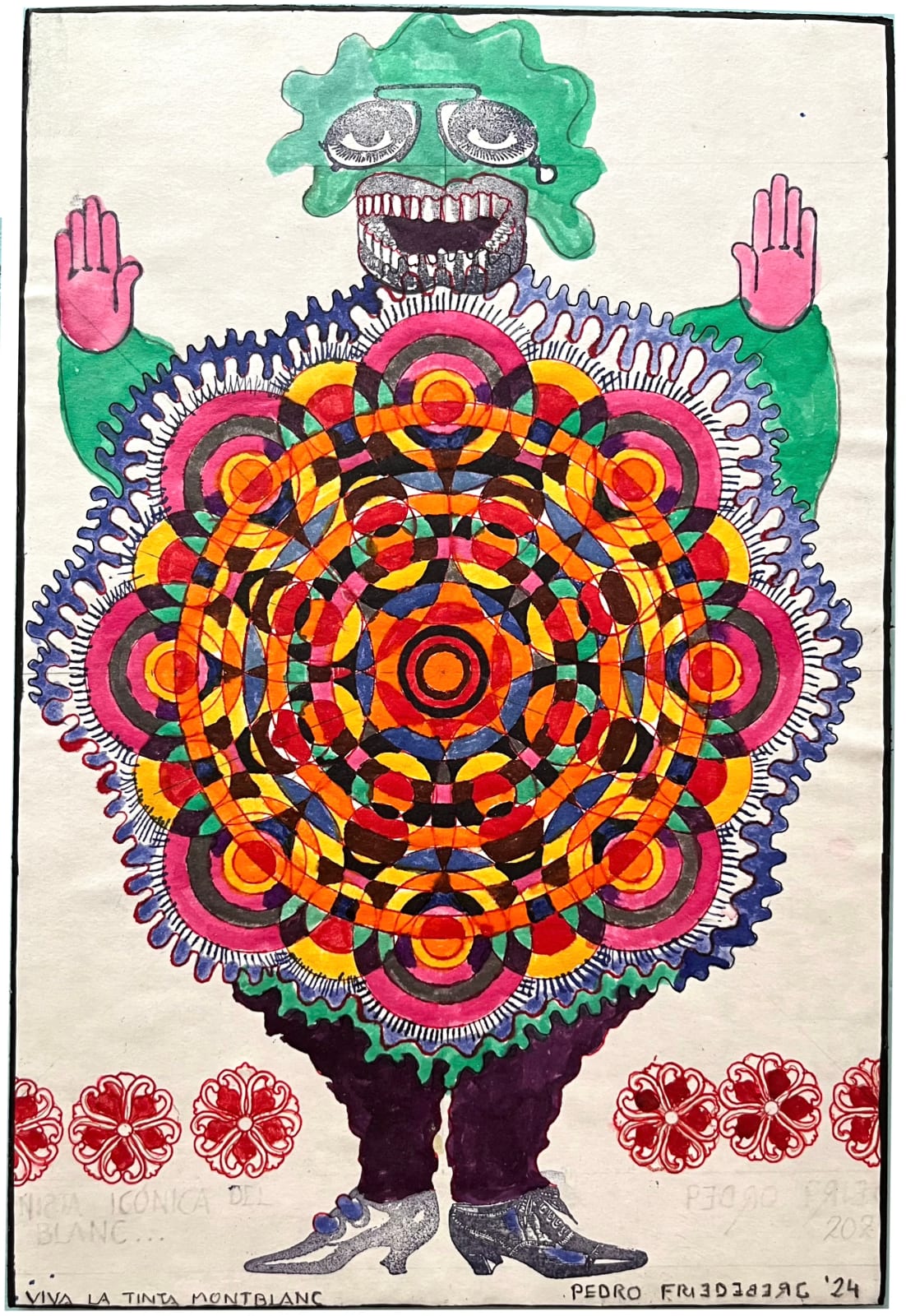 Pedro Friedeberg, Viva la tinta montblanc, 2024