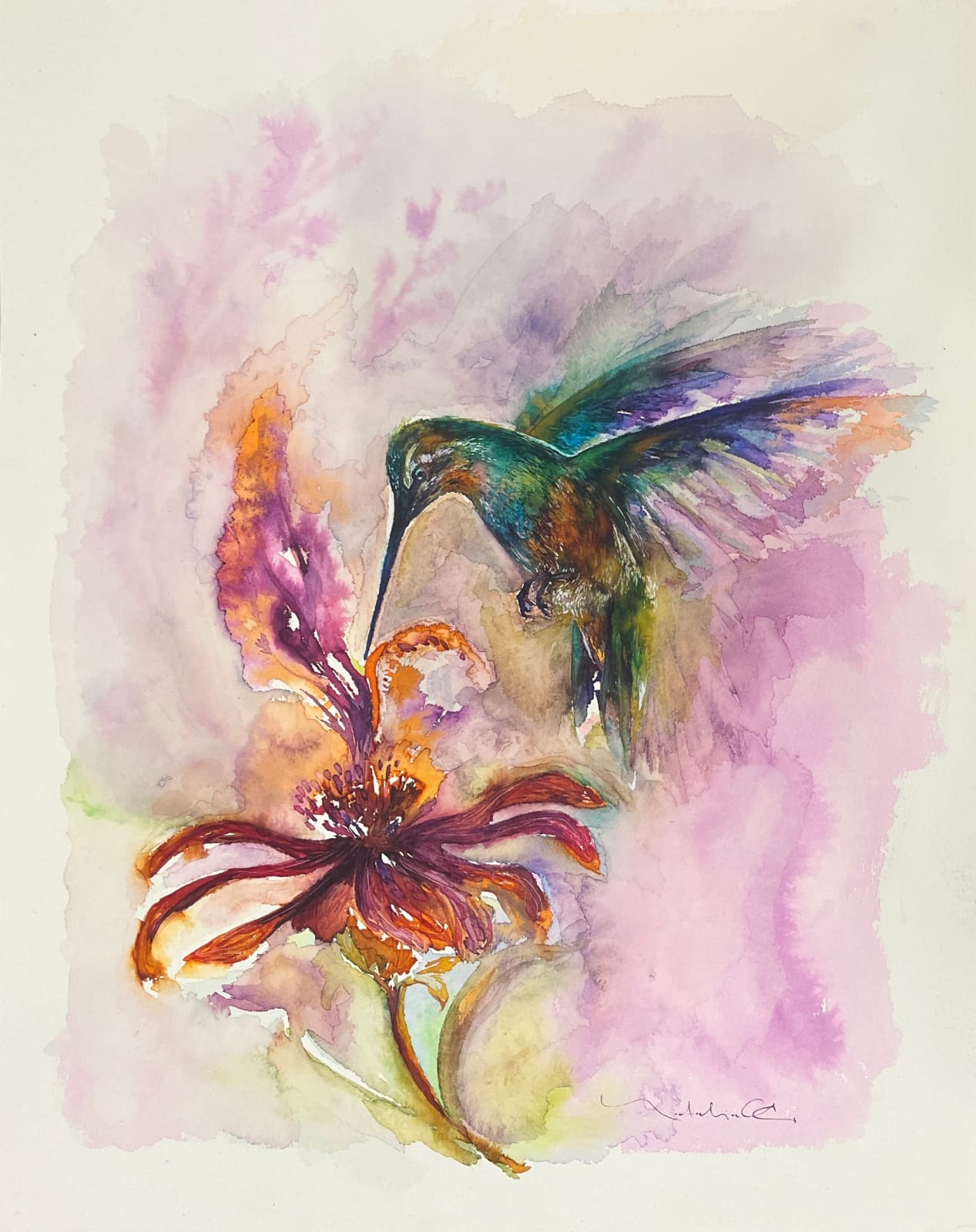 Natalia Olvera, "Huitzitzilin" (Colibrí), 2025