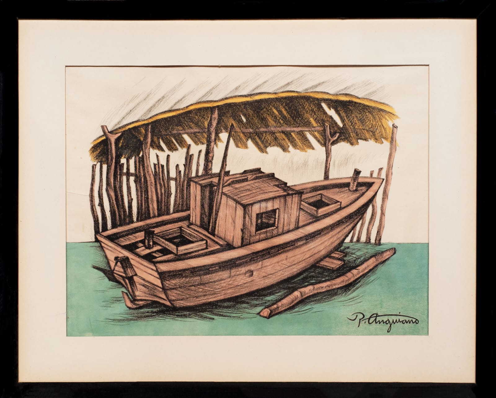 Raúl Anguiano, "La barca", ca. 1960