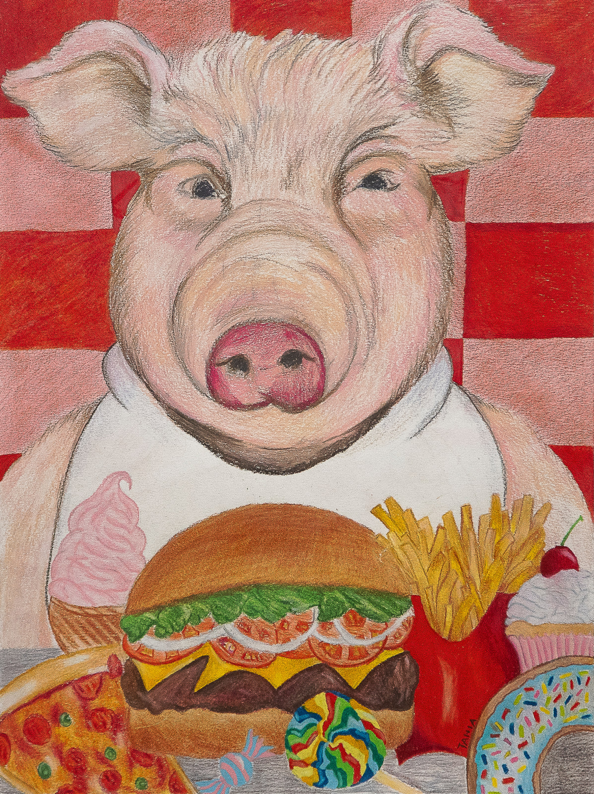 Tania González Gasque, "Pigging out"