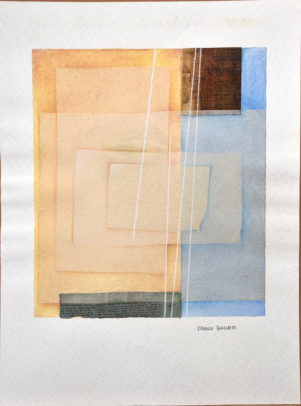 FRANCO BULLETTI, Linee equigiacenti / Lines on the same level (from Leonardo da Vinci), 1992