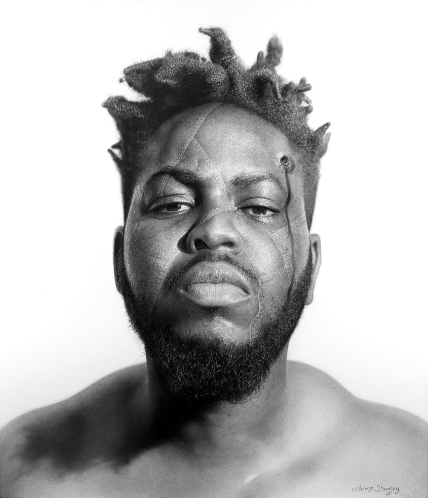 Arinze Stanley, Bullets and Denim #1, 2020