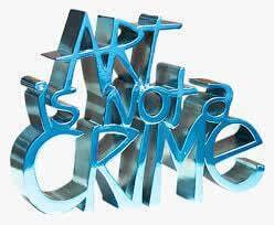 Mr. Brainwash, Art Is Not A Crime (Hard Candy Blue), 2021