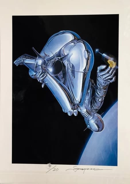 Hajime Sorayama, Untitled (Zero Gravity), 2019