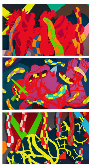 KAWS, Lost Time, Alone Again and Far Far Down, 2018