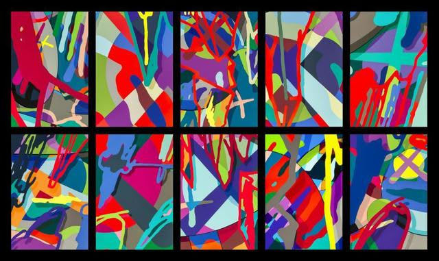 KAWS, Tension (Set of 10), 2019