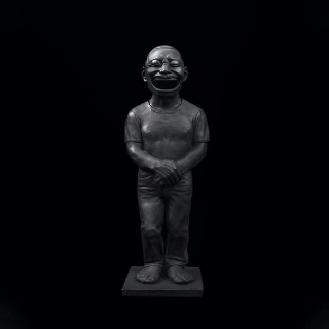 Yue Minjun, Bronze Incense Chamber, 2020