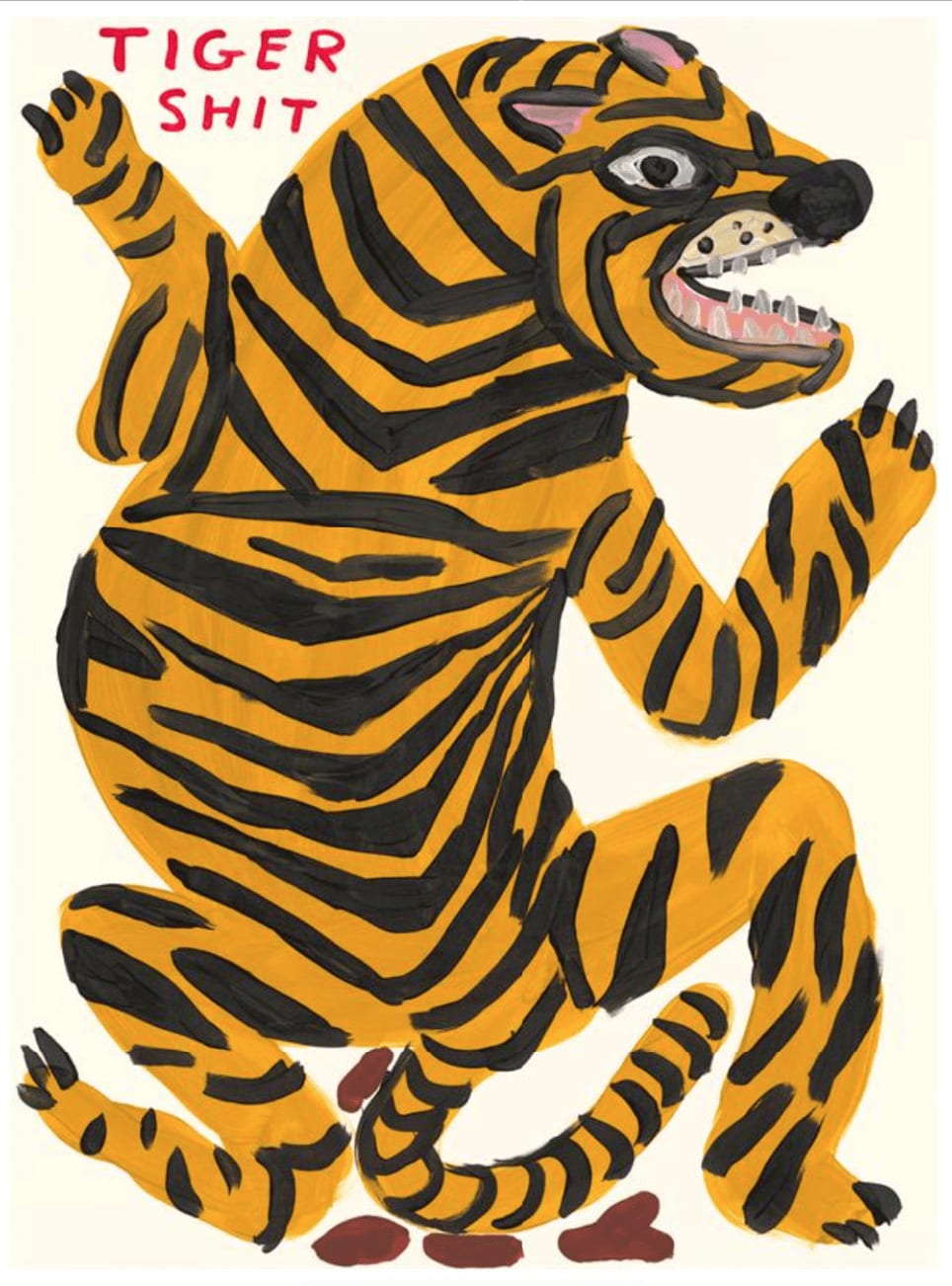David Shrigley, Tiger Shit, 2021