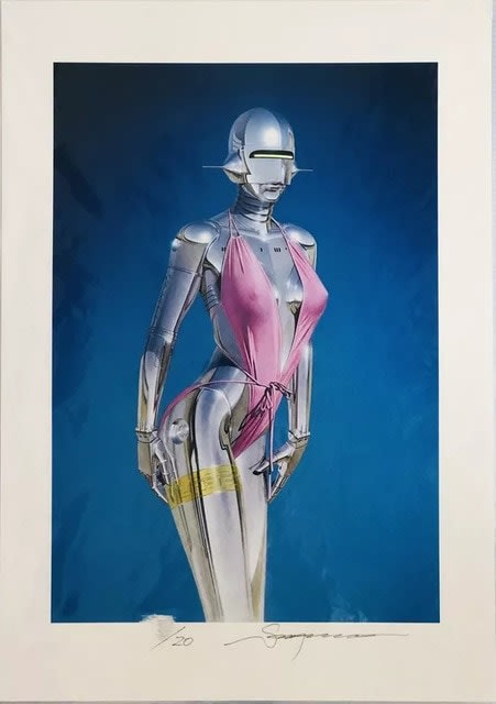 Hajime Sorayama, Pink Swimsuit, 2019
