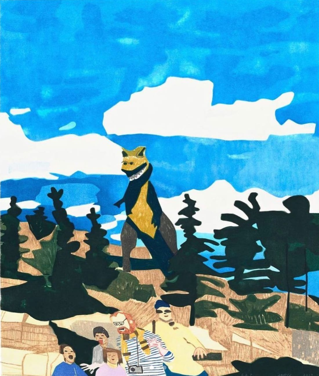 Jonas Wood, 4 Landscapes: Fall, 2020