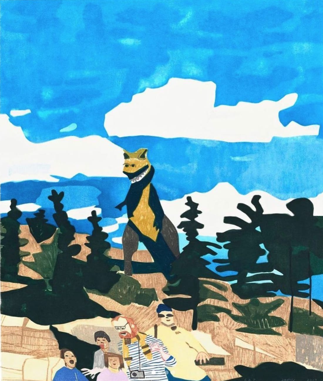 Jonas Wood, 4 Landscapes: Fall, 2020