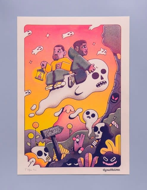 Robin Velghe / Rhymezlikedimez, KEEP MOVING FORWARD (KIDS SEE GHOSTS AKA KANYE WEST & KID KUDI), 2018
