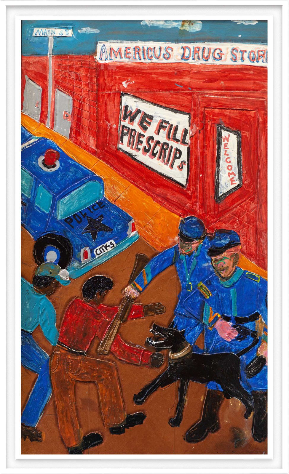 Winfred Rembert, The Attack, 2018