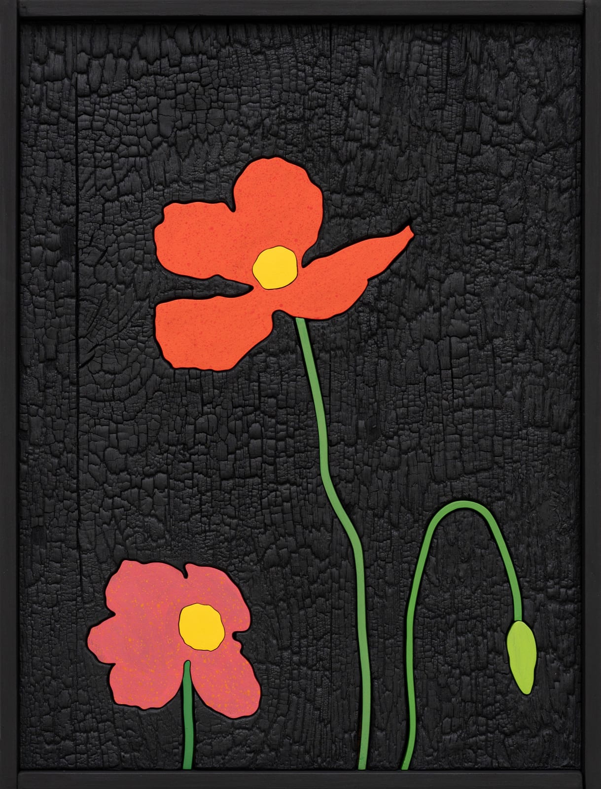 Laurent Pernot, Les rêves noirs – Fire poppies, 2025