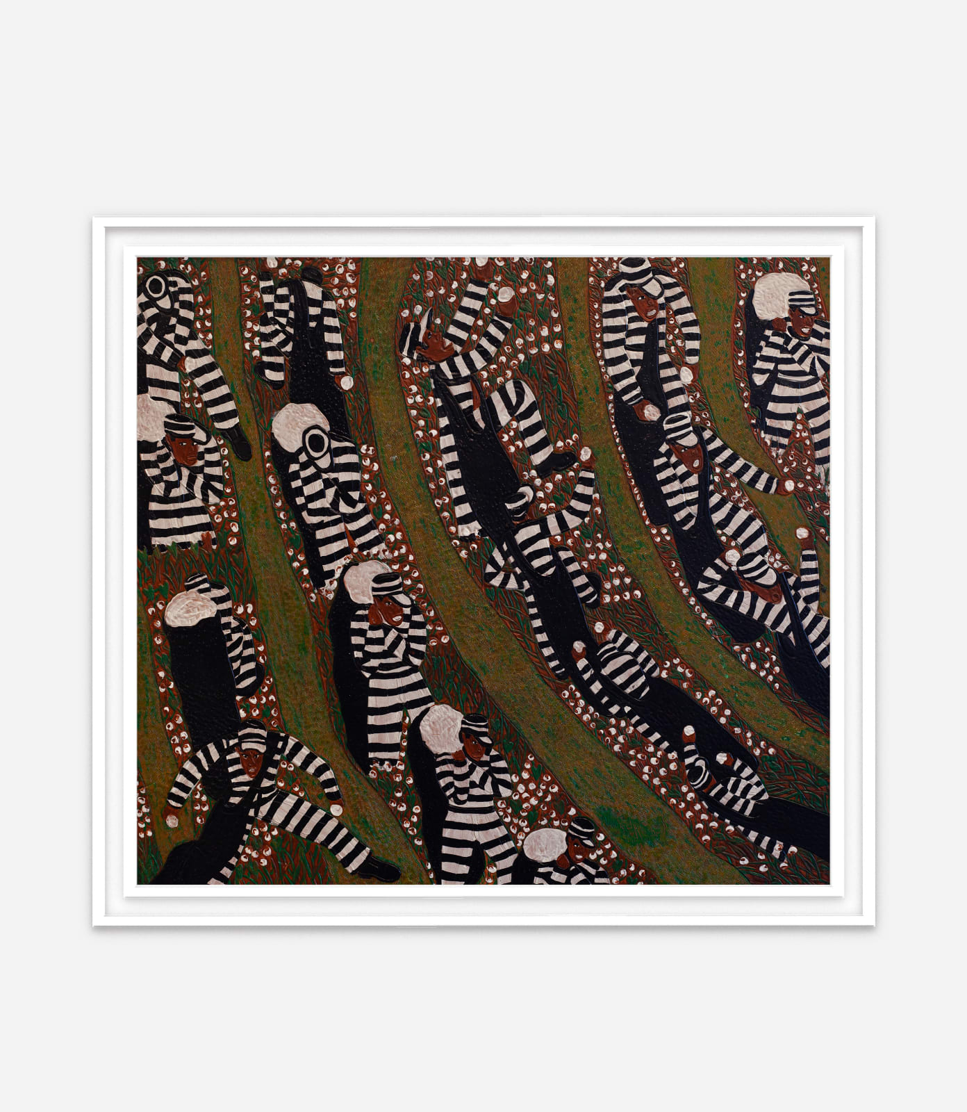 Winfred Rembert, Chain Gang Picking Cotton, 2011