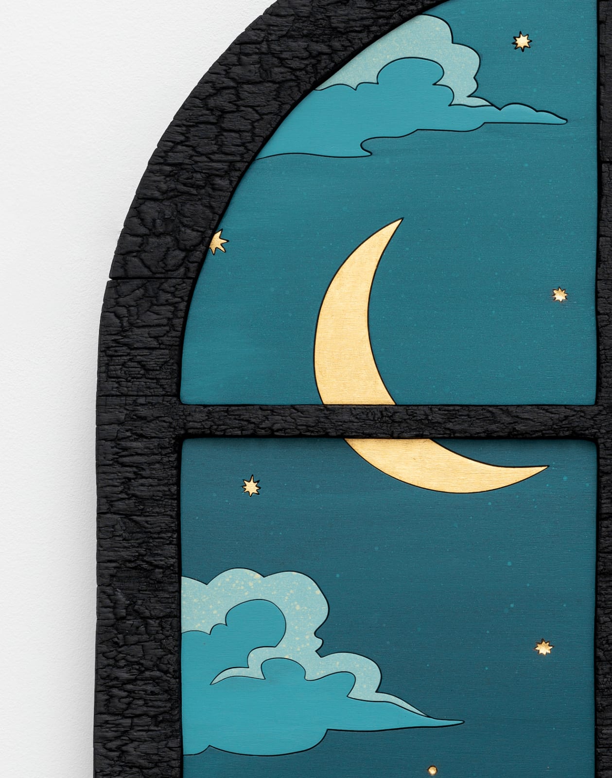 Laurent Pernot, Through the window, a starlit sky, 2025