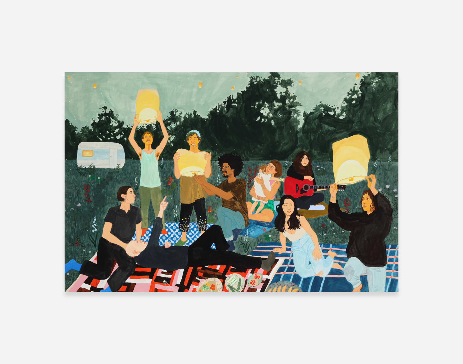 Dianna Settles, How the world this summer was full of flowers. The fireflies are waiting, 2023