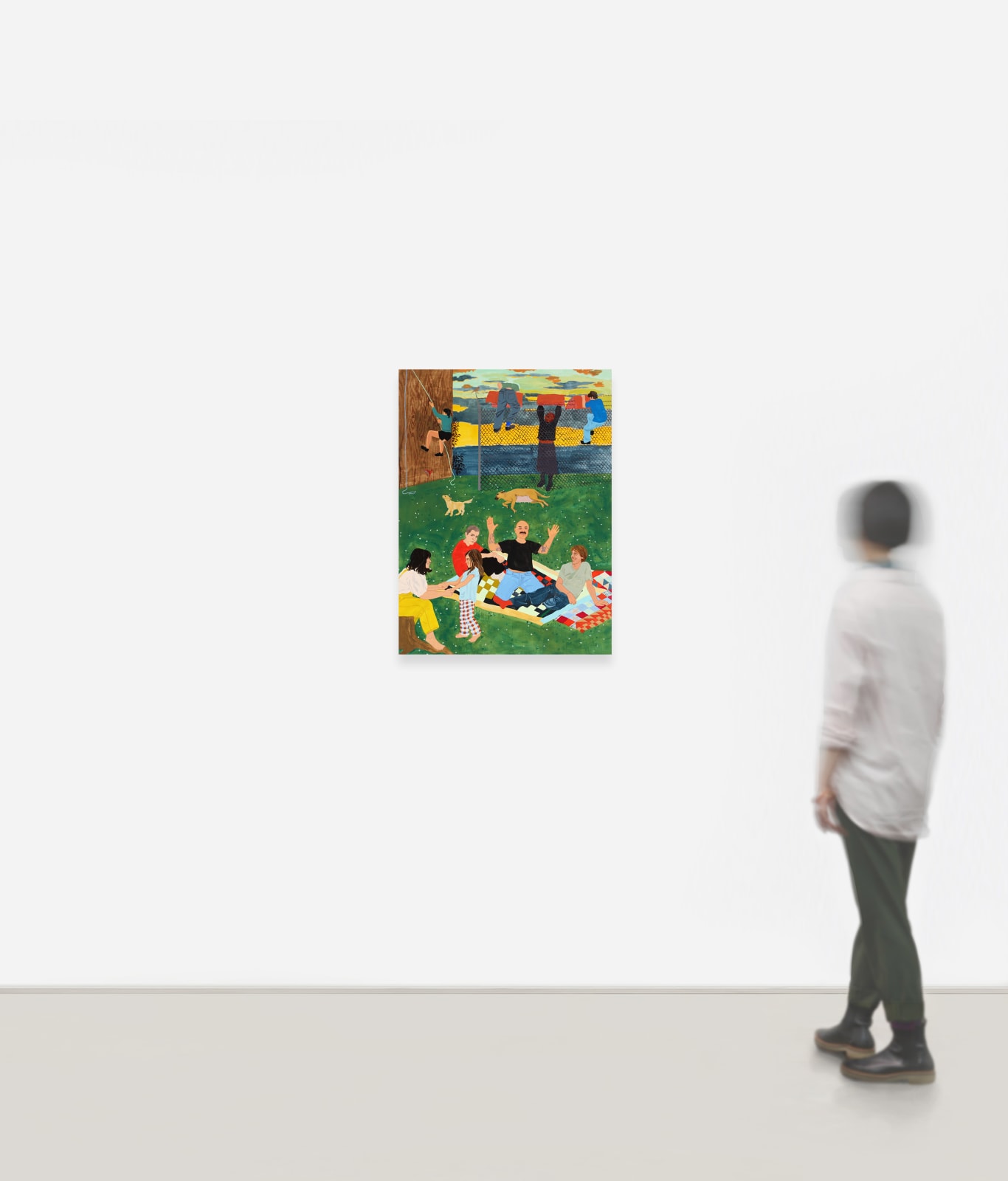 Dianna Settles, The clouds sweat jade against a sweet hibiscus sky, a sigh heaves from all the small things on Earth, 2023