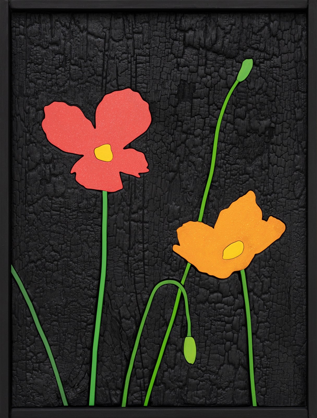 Laurent Pernot, Les rêves noirs – Fire poppies, 2025