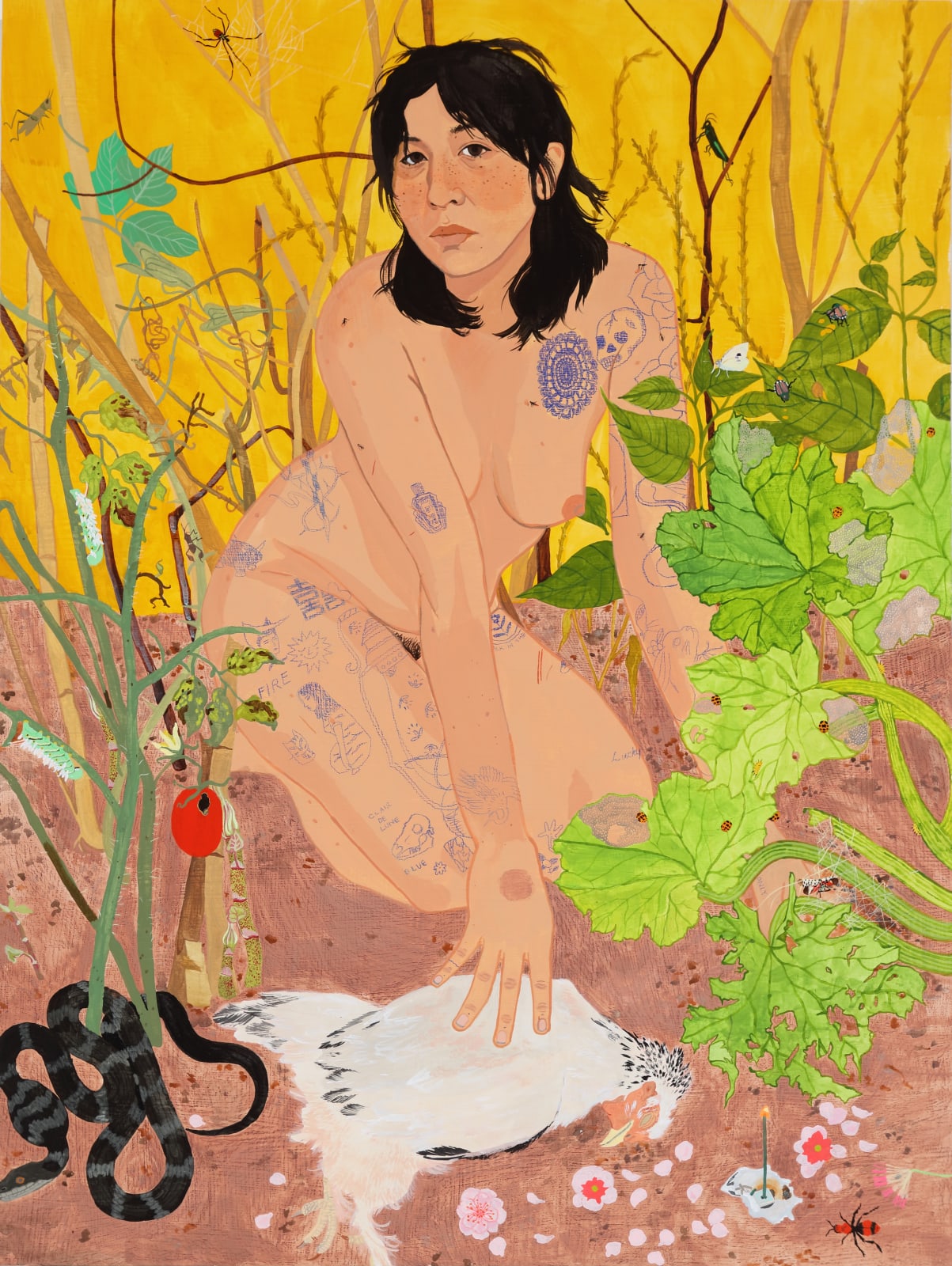 Dianna Settles, The little plants come toward me and the say, ‘you, we are aware can do nothing for us', 2023